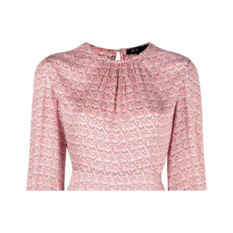 Maje Long Sleeved Dresses Women's Pink-4