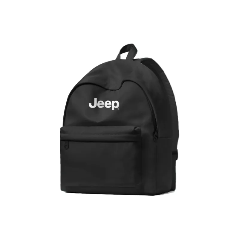 Jeep Theme Series Fabric University Student Backpack Unisex Gray White Paint/Obsidian Black/Dark Blue-5