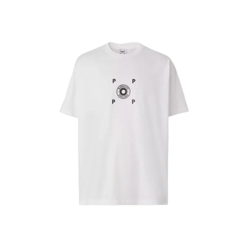Burberry Logo Graphic Cotton T shirt-0