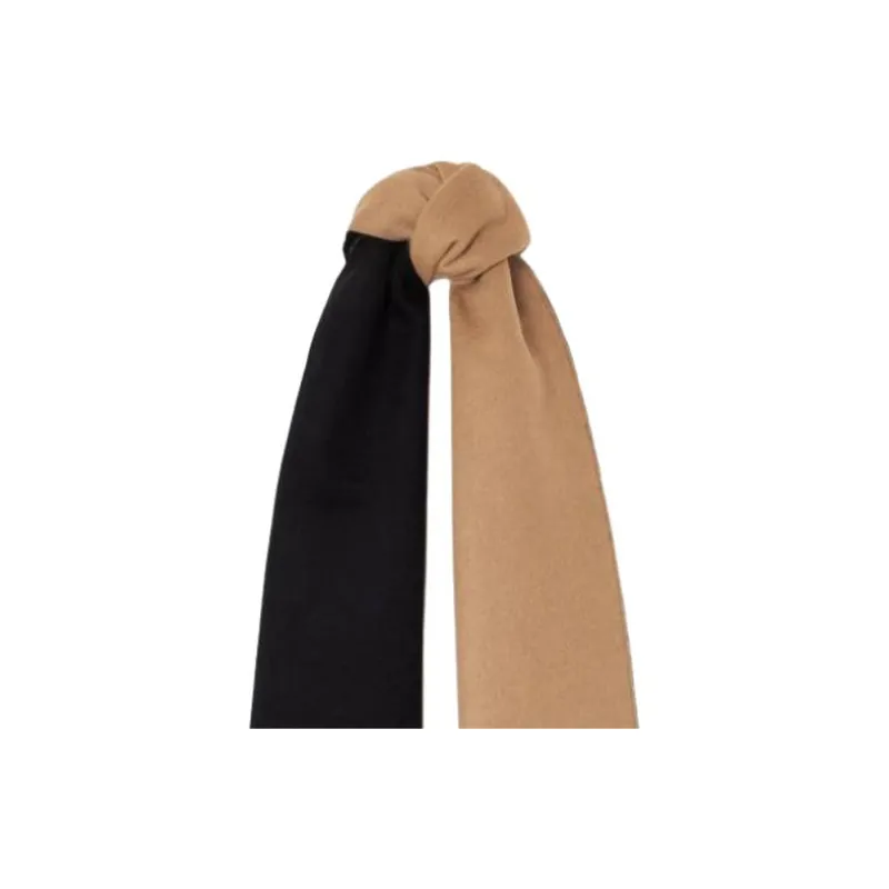 Balenciaga Cashmere Wool Knit Scarves Women's Beige-1