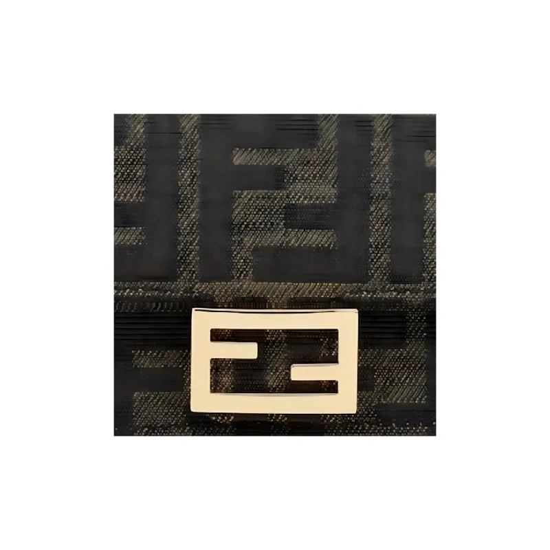 FENDI Fabric Wallet Women's Brown-4