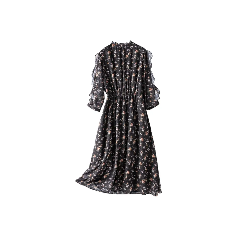 H YXIANG Short Sleeved Dresses Women's-1