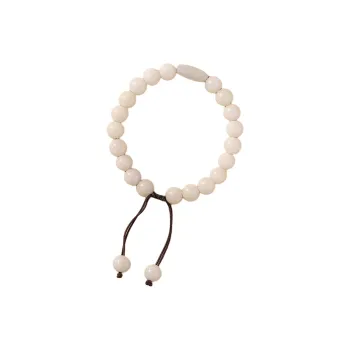 Three Inches Of Daylight White Jade Bodhi Bracelets Unisex
