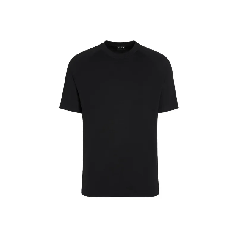 Zegna Short sleeve Wool T shirt-0