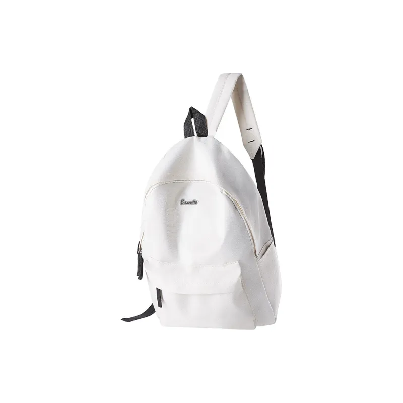 Caramella Nylon Backpack Unisex Black/White/Burgundy-4
