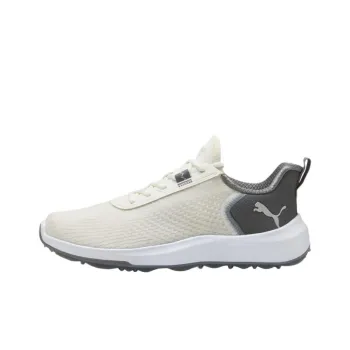 PUMA FUSION CRUSH Anti Slip Wear Resistant Low Top Golf Shoes Men's Beige Black
