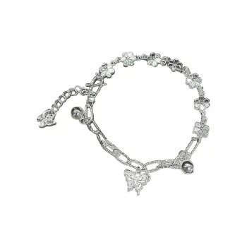 U state 999 Fine Silver Pure Silver Bracelets Women's