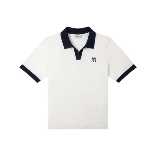 MLB New York Yankees SS25 Polo Shirt Women's Ivory