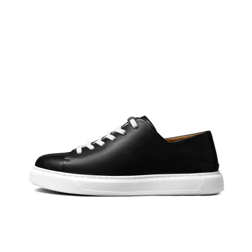 THOM WILLS Low Top Skateboard Shoes Men's Black