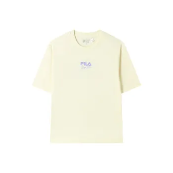 FILA T Shirt Unisex Cheese White