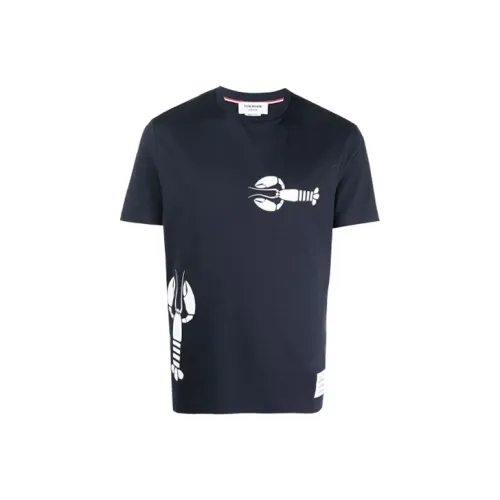 THOM BROWNE Lobster print Round neck T shirt