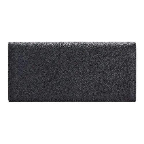 LOEWE Cow Leather Wallet Unisex Black