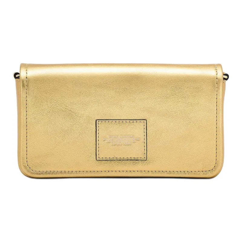 MARC JACOBS Metallic Leather Portable Crossbody Bag, Shoulder Bag Mini Women's Gold-1