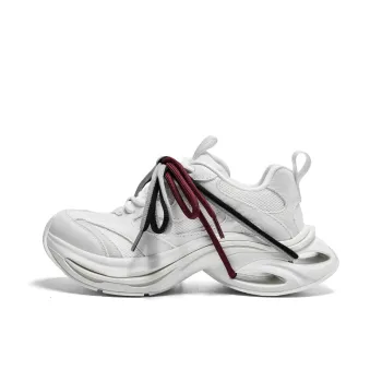 CHERYKALLY Wear Resistant Support Height Increasing Low Top Chunky Sneakers Women's