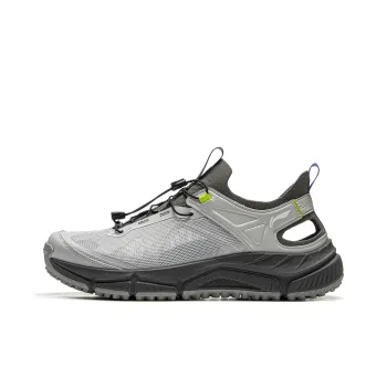 LiNing Yijie LITE Slip Resistant Breathable Abrasion Resistant River Trekking Shoes Men's Calm Gray