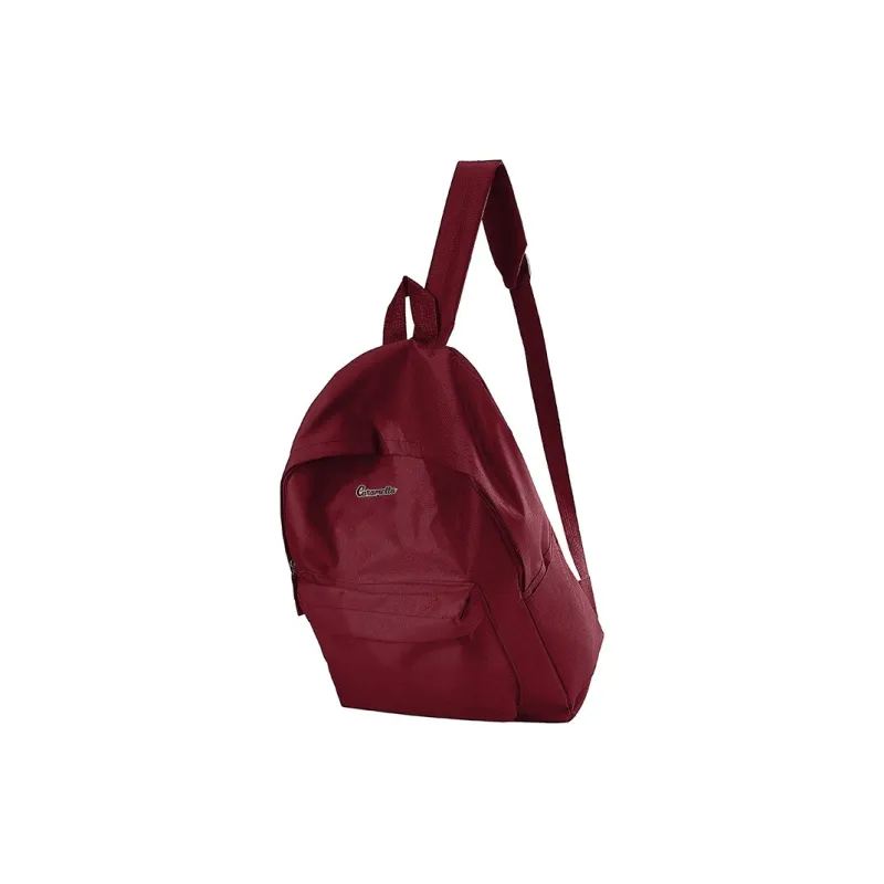 Caramella Nylon Backpack Unisex Black/White/Burgundy-9