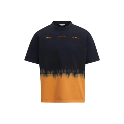 HOLZWEILER T-Shirts Men Black Orange