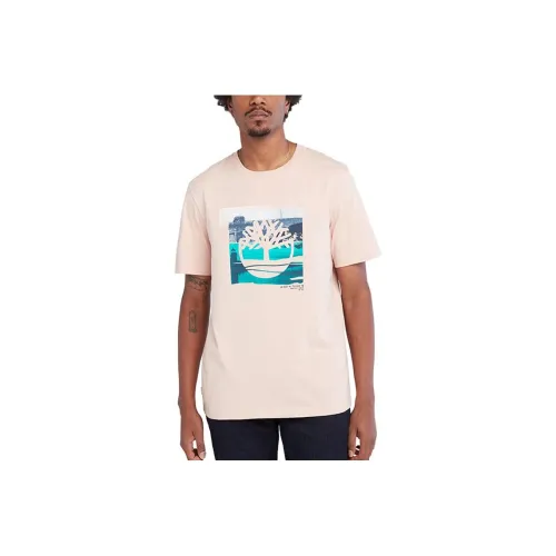 Timberland T-Shirts Men Light Pink
