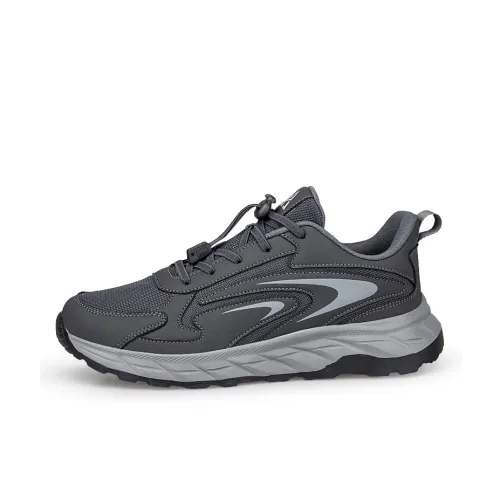 Recreation Durable Breathable Moisture Wicking Low Top Casual Shoes Men's Dark Gray