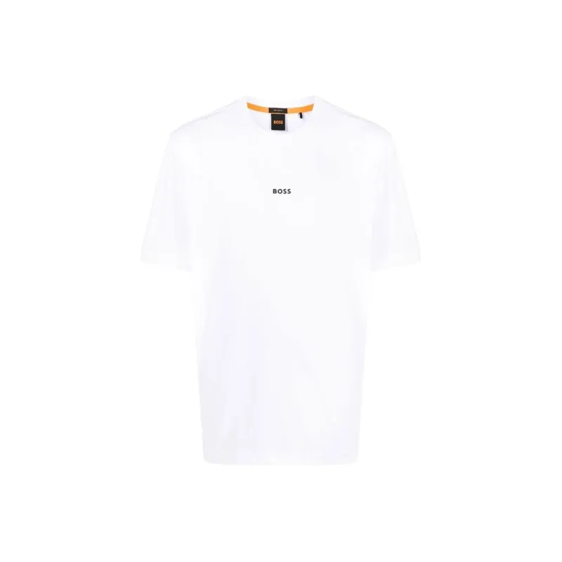 HUGO BOSS Logo Printed Crewneck T Shirt-0