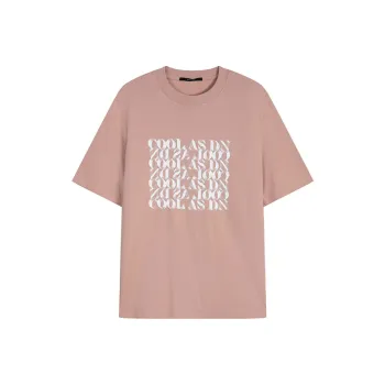 DAVID NAMAN T Shirts Men Pink