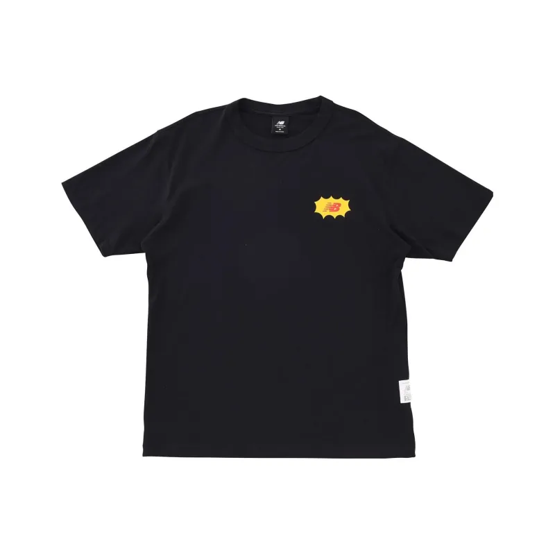 New Balance Drop Shoulder Sleeve T Shirt Men's Black-0