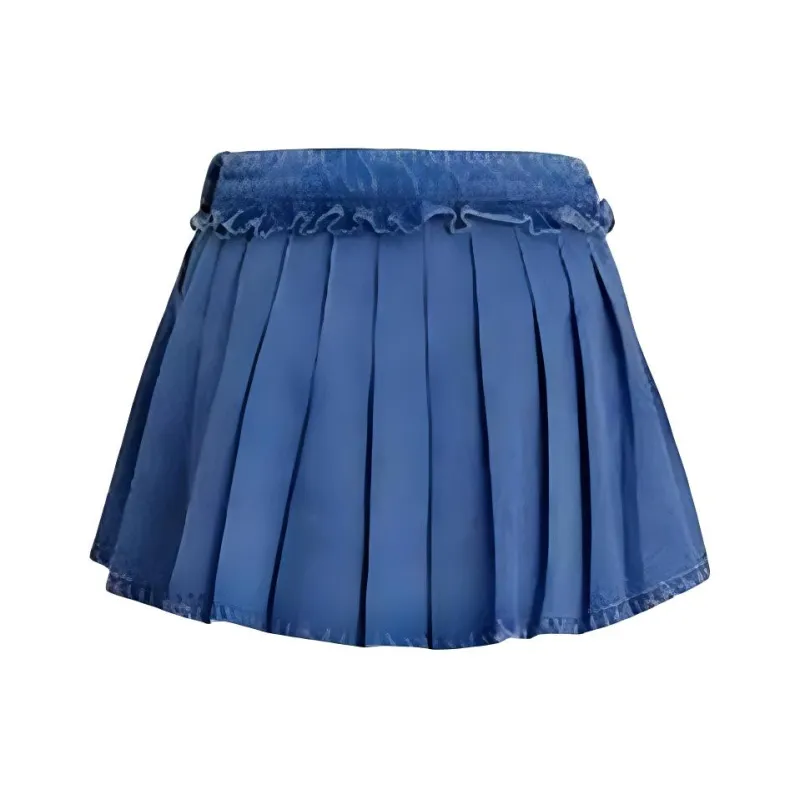 URBAN REVIVO Denim Skirt Women's Blue-1