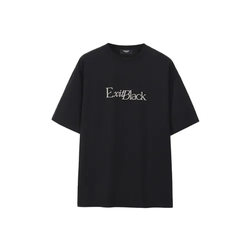 BLACK OF EXIT 남녀공용 티셔츠