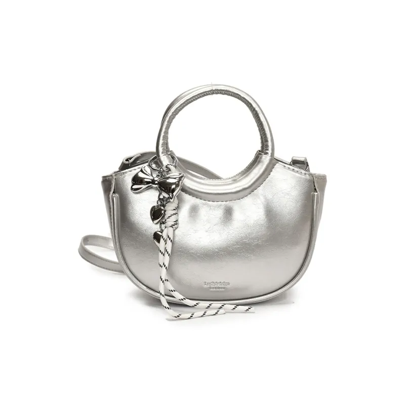 Yalu PU Shoulder Bag, Crossbody Bag, Handbag Regular Women's Silver/Black/Pink/Blue/White-1