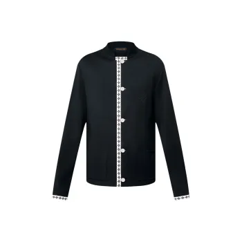LOUIS VUITTON Preppy Knitted Wool Blazer