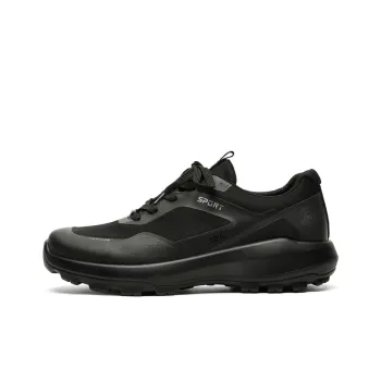 Qiandongmeili Breathable Wear Resistant Cushioning Height Increasing Low Top Casual Shoes Men's Black