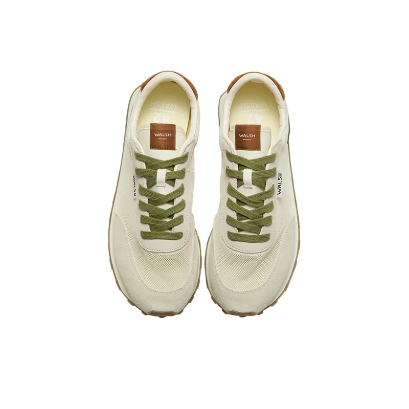 Norman Walsh Low Top Casual Shoes Unisex Beige White Green-2