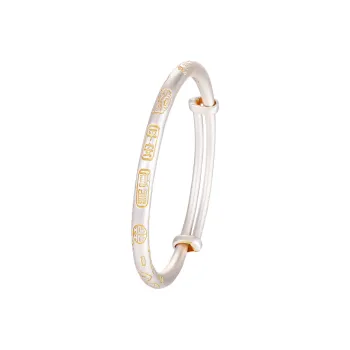Golden Bliss 999 Fine Silver Bangles Women's
