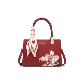 CLEVER& KETCH PU Shoulder Bag Crossbody Bag Handbags Regular Women's Red/Khaki