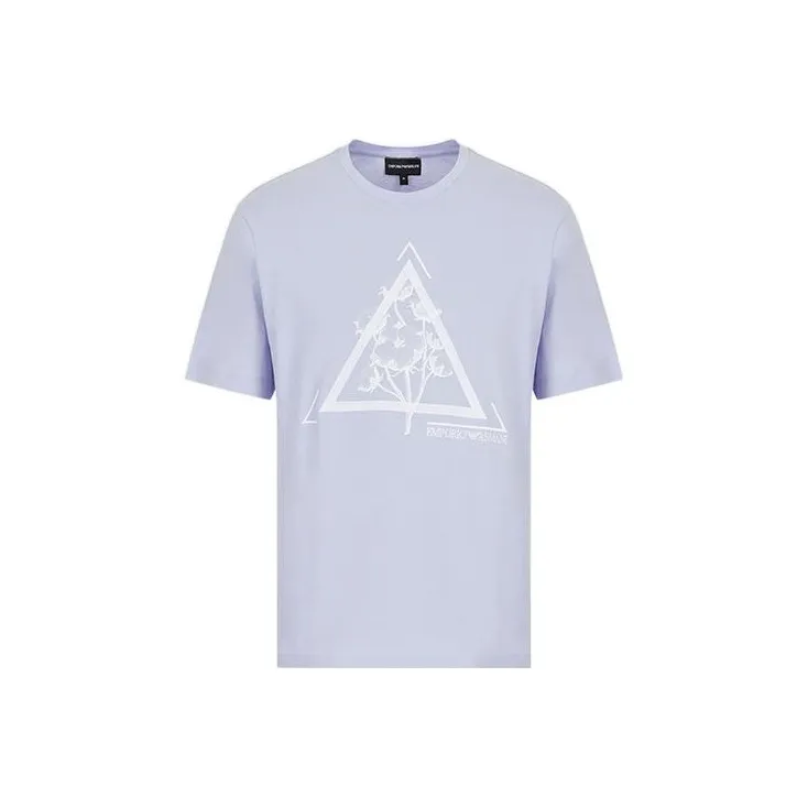 EMPORIO ARMANI T Shirts Men Light Purple-0