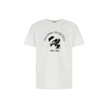 Alexander McQueen T Shirts Men White
