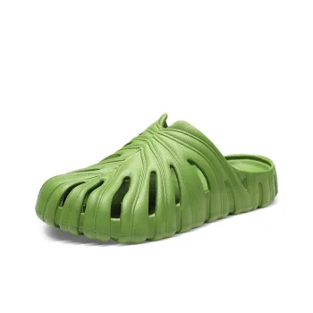 King Jinmai Odor Resistant Slip Resistant Wrap toe Slippers Unisex Green