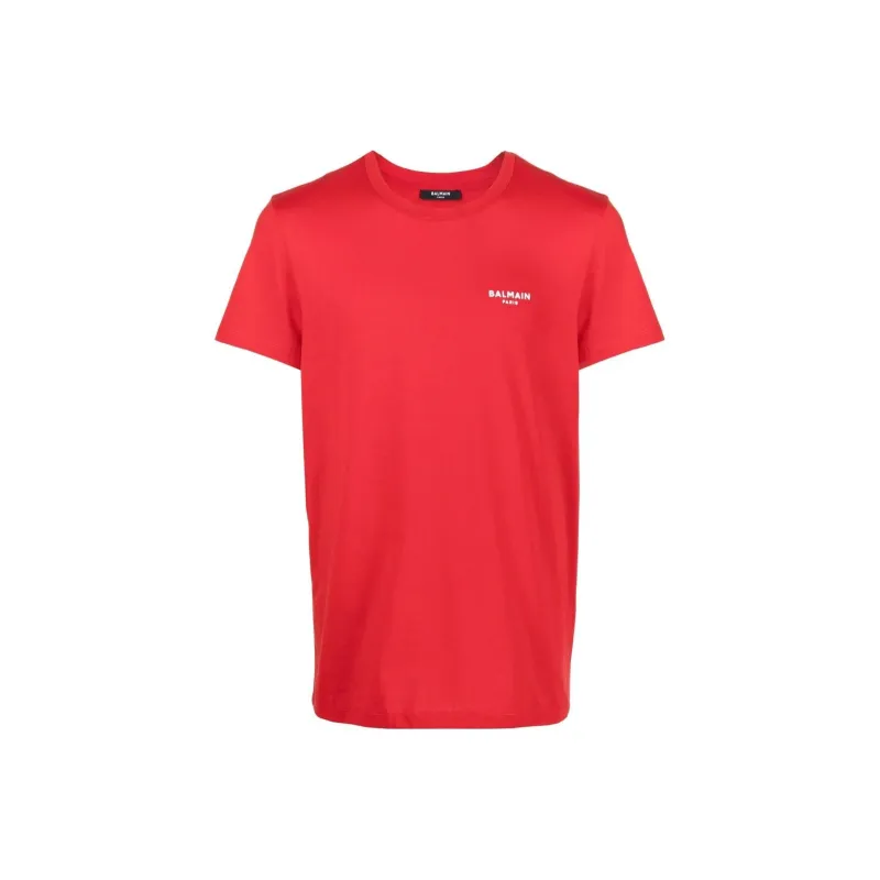 BALMAIN T-Shirts Men Red-0