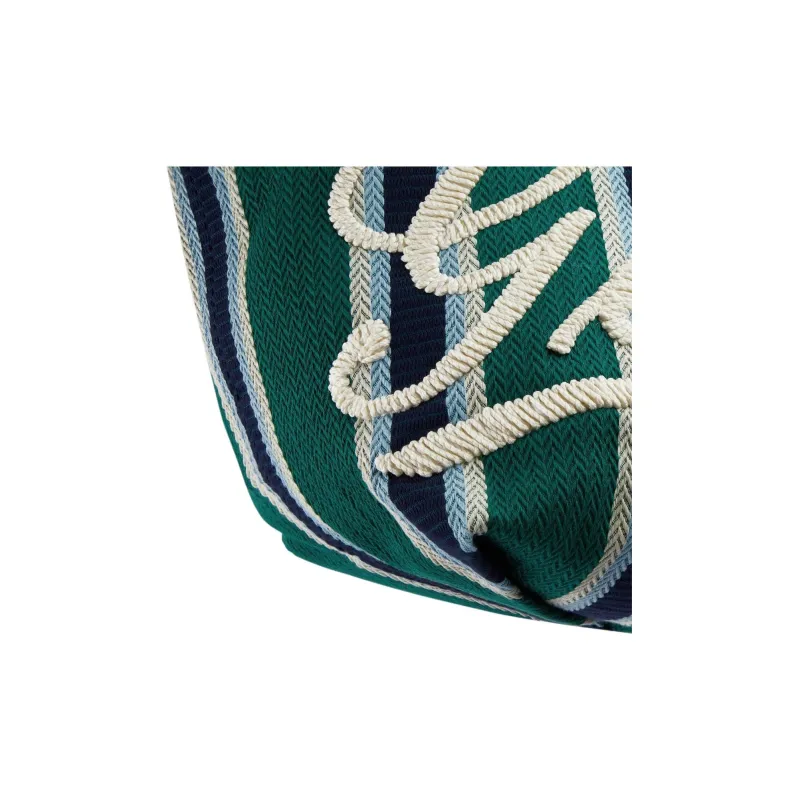 GUCCI Cotton Tote Bag, Shopping Bag, Handbag, Shoulder Bag Medium Size Women's Green-5