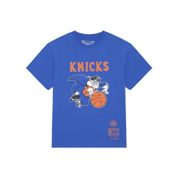 Mitchell Ness T Shirts Unisex Blue