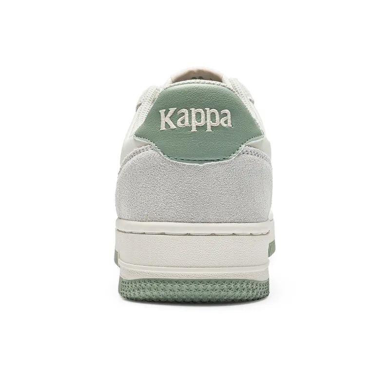 Kappa Back to Back Anti Slip Wear Resistant Low Top Skateboard Shoes Unisex White Gray-4