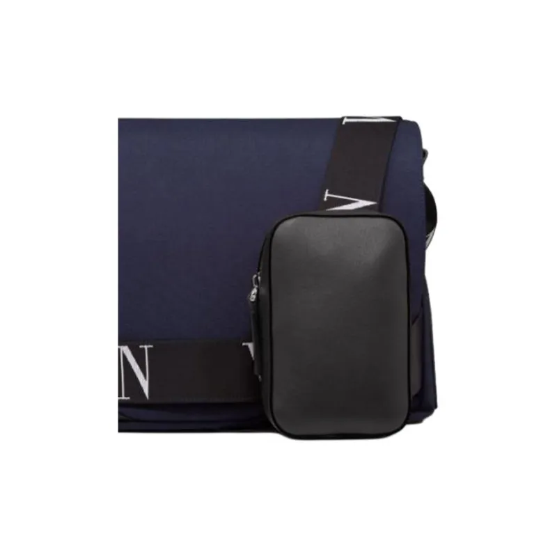 Valentino Nylon Crossbody Bag Shoulder Bag Large Size Men's Blue-4