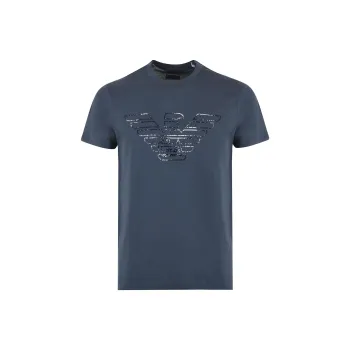 EMPORIO ARMANI T-Shirts Men Blue Gray