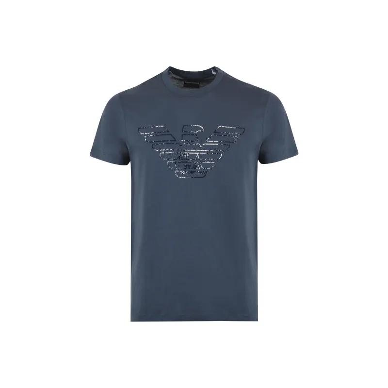 EMPORIO ARMANI T-Shirts Men Blue Gray-0
