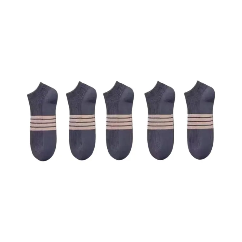 Beerus Ankle Socks Men's 5 Pack Vintage Four Stripe-12