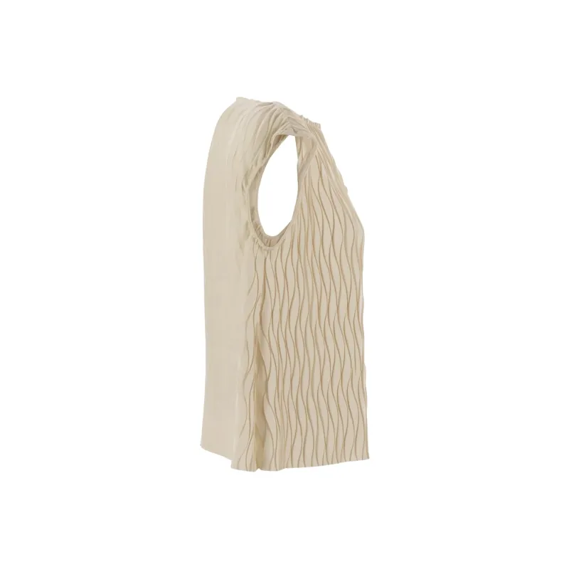 HERNO SS25 Tank Top Women's Beige-2