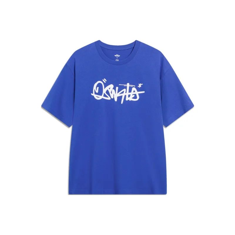 LiNing x Disney T Shirt Unisex Bright Blue-0