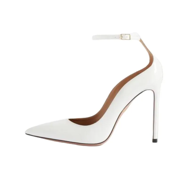 AQUAZZURA Love Affair Slim Heel High Heels 10.5cm Women's White-0
