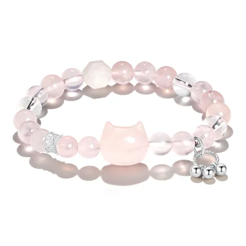 Jodie&Kevin Pink Crystal Bracelets Women's