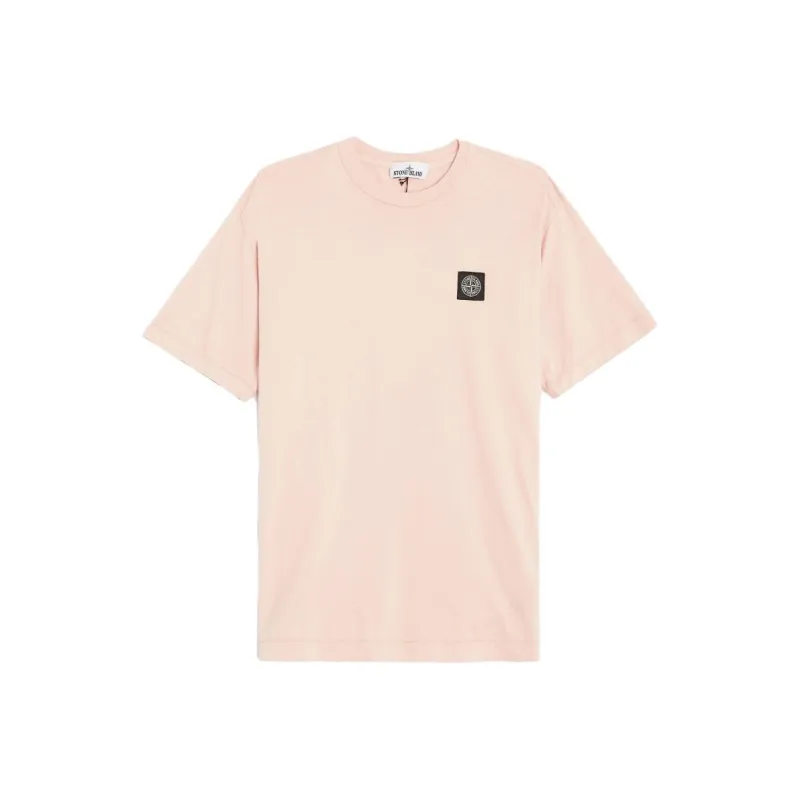 STONE ISLAND Logo Patch Crewneck T Shirt-0